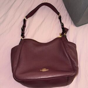 SALE! Coach Rori Shoulder Bag Burgandy